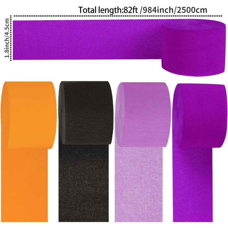 Fall Colors Crepe Paper Streamers Tassels Streamer - Temu