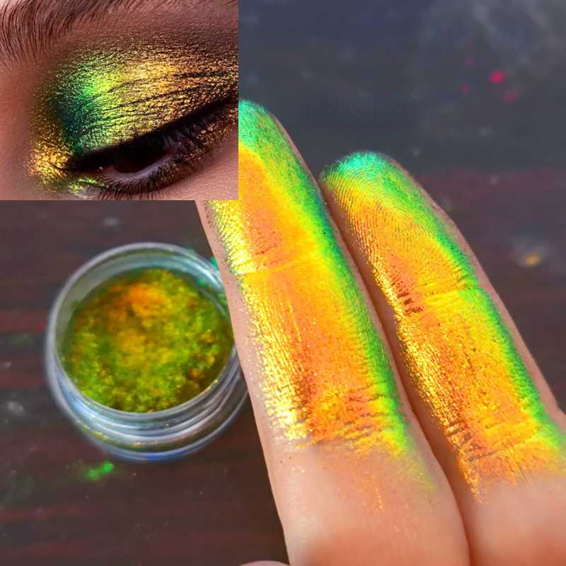 Chameleon Holographic High Pigment Eyeshadow Powder - Temu