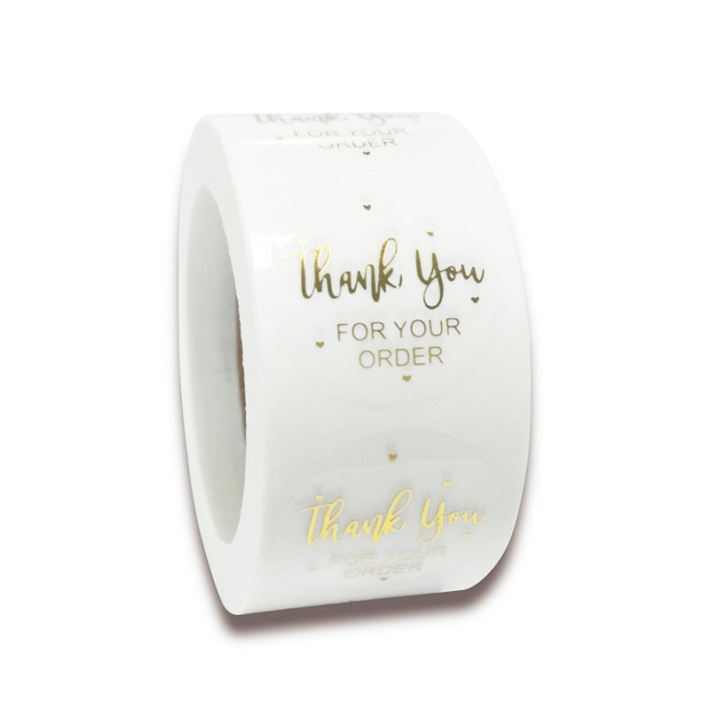 Transparent Foil Stamping Sticker Thank You For Supporting - Temu