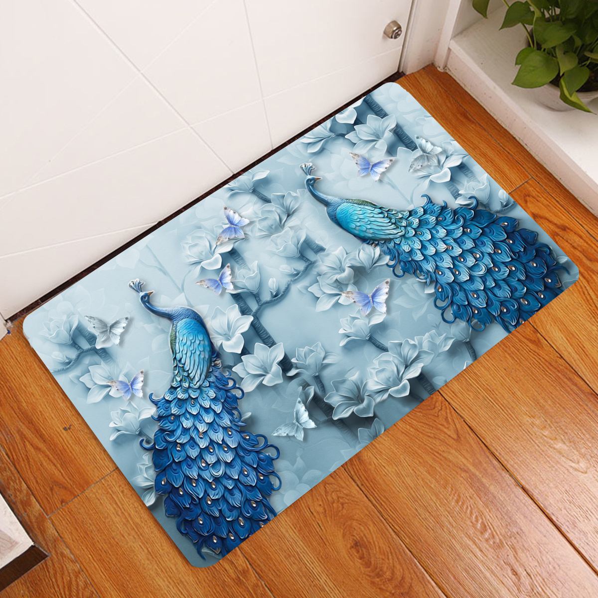 Kunsen accessori soggiorno moquette al metro Tappeto blu per soggiorno,  camera da letto, tappeto a pelo corto, tappetino per studio tappetti  120X160CM 3ft 11.2 X5ft 3 : : Casa e cucina
