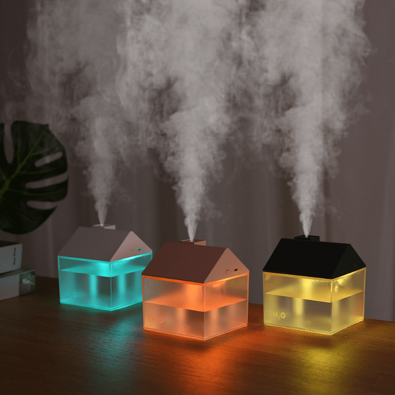 3 in 1 colorful night light humidifier usb home humidifier 250ml ultrasonic air sprayer portable aromatherapy diffuser details 1