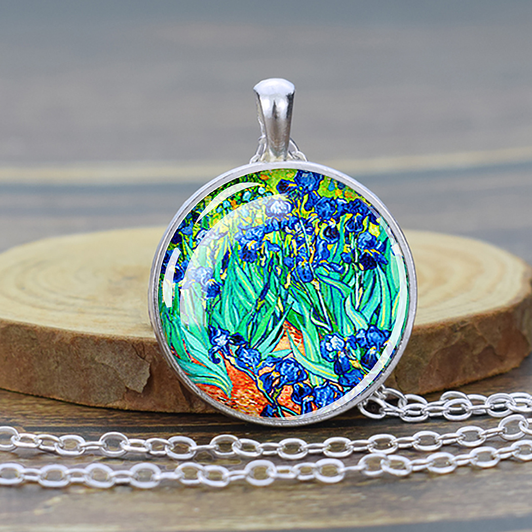 Starry Night Pendant Van Gogh Necklace Van Gogh Art Jewelry 