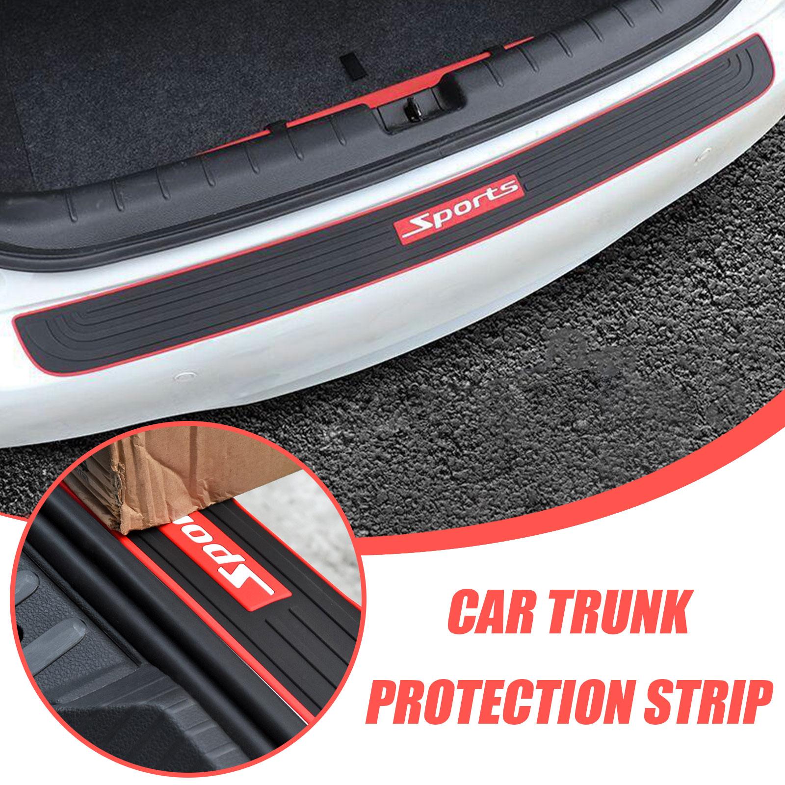 Trunk Sill Guard Car Rear Bumper Protector Rubber Scratch Pad Cover Trim  Strip