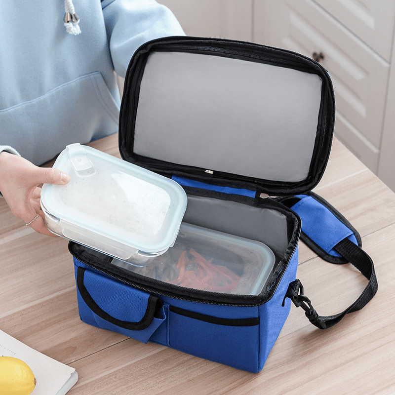 Double-layer Thickened Oxford Cloth Portable Insulation Bag, Ice