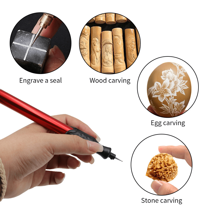 Mini Electric Engraving Pen +5v Power Cord Diy Miniature Carving Tool For  Plastic Wood Metal Glass Stone Jewelry Making Tool - Temu Philippines