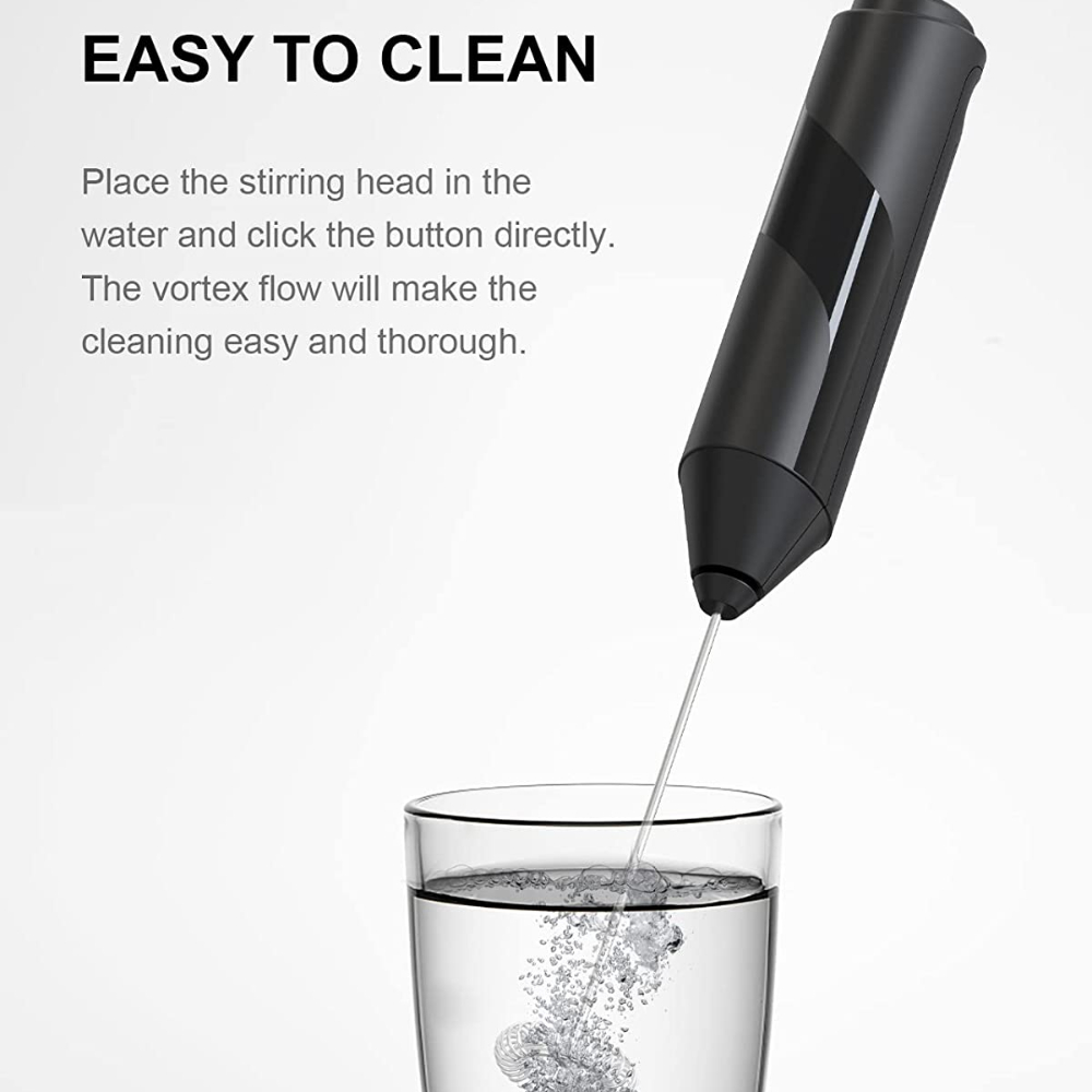 1pc Portable Detachable Minimalist Style Rechargeable Milk Frother