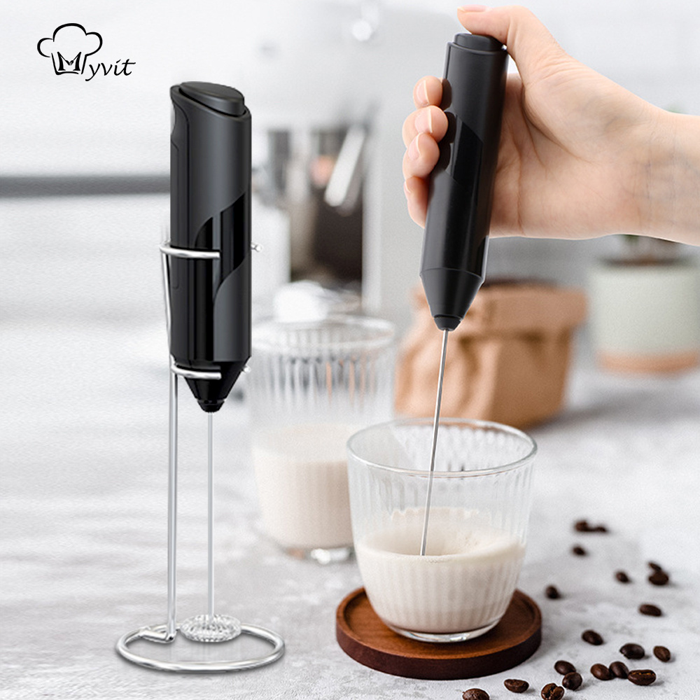 Milk Frother Hand-painted Lacquer Automatic Handheld Frother Wireless Milk Frother  Coffee Electric Stir Bar Egg Beater - Temu