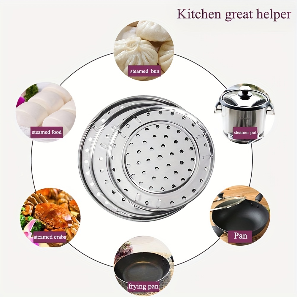 stainless steel round steamer rack steaming