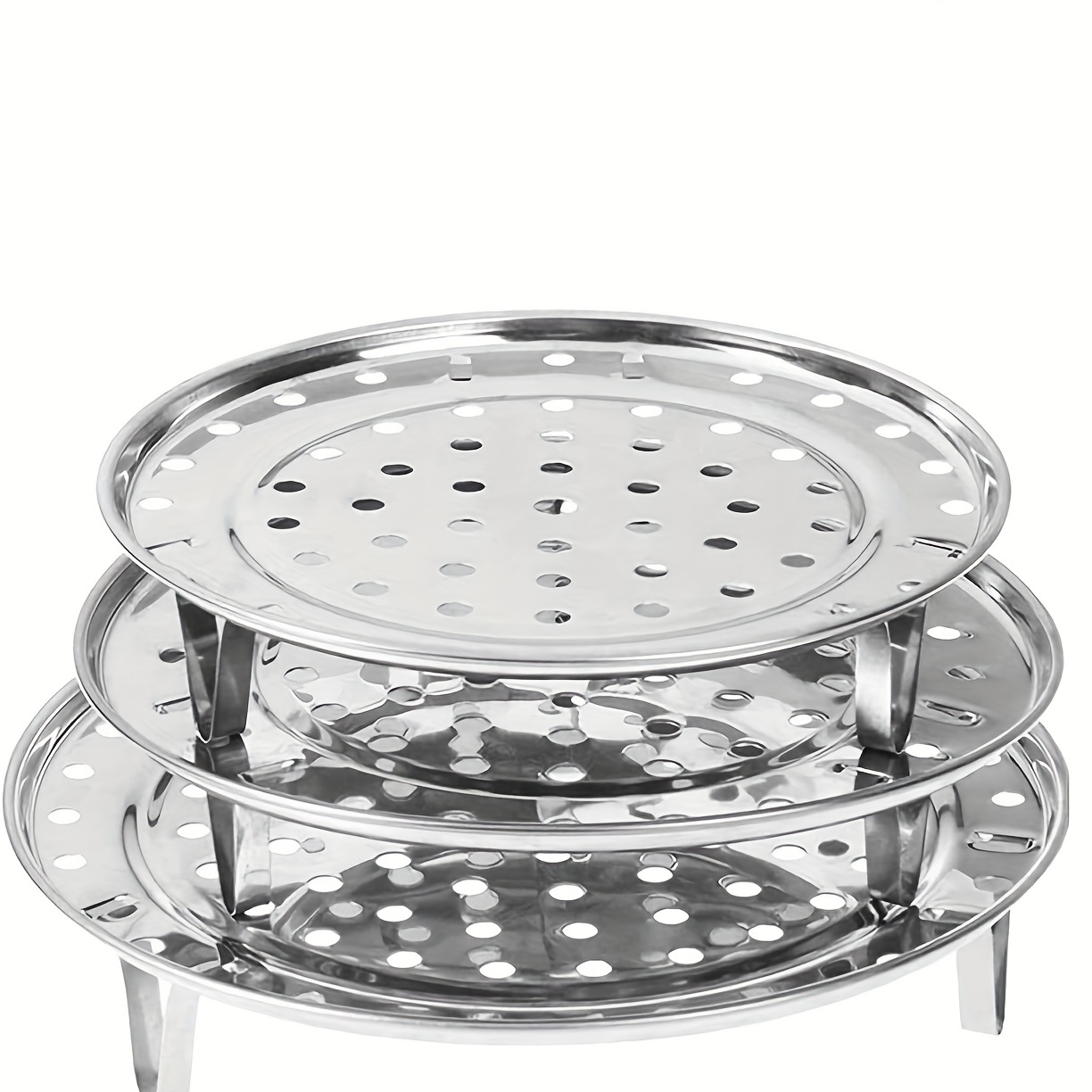 Stainless Steel Steamer Rack Insert Stock Pot Steaming Tray Stand