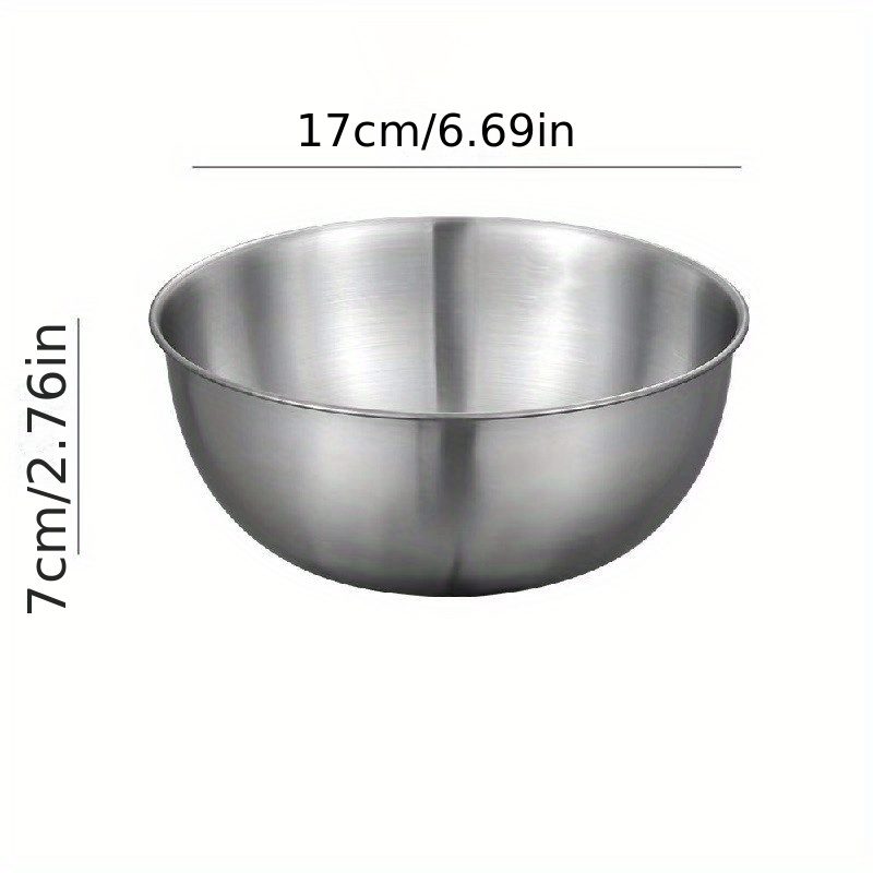Stainless Steel Mixing Bowl Multiple Sizes Of Nested Mixing - Temu