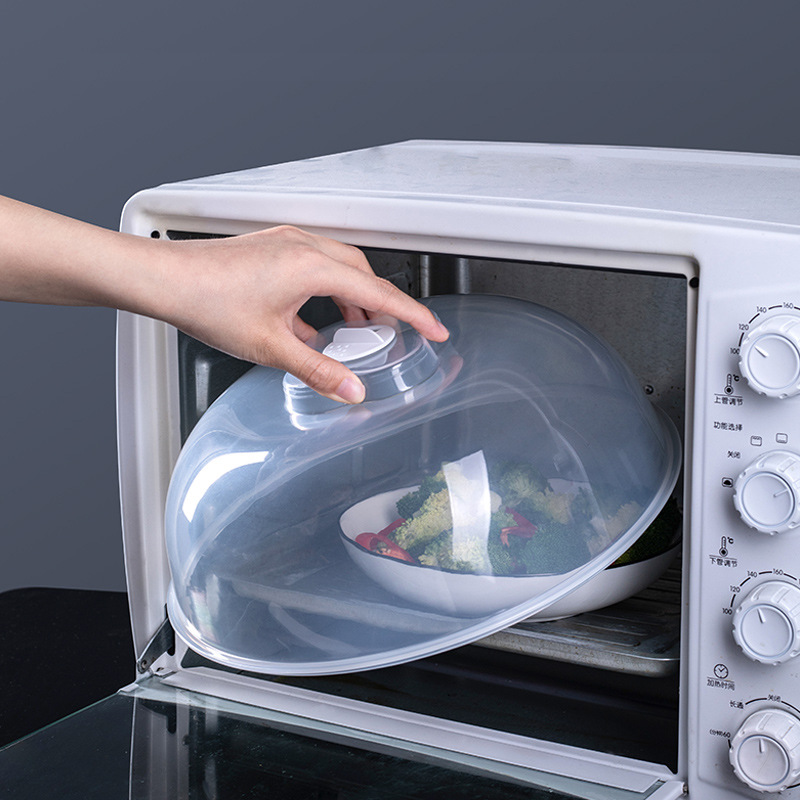 Microwave Splatter Cover for Food 12",Large Clear Microwave Splash  Guard Cooker