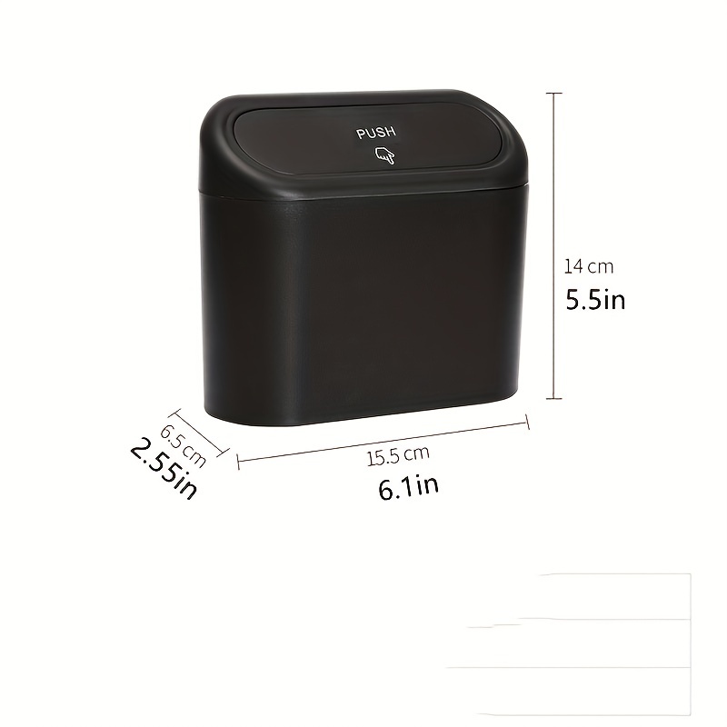 Car Trash Can Mini Storage Box for Car Office Kitchen Bedroom