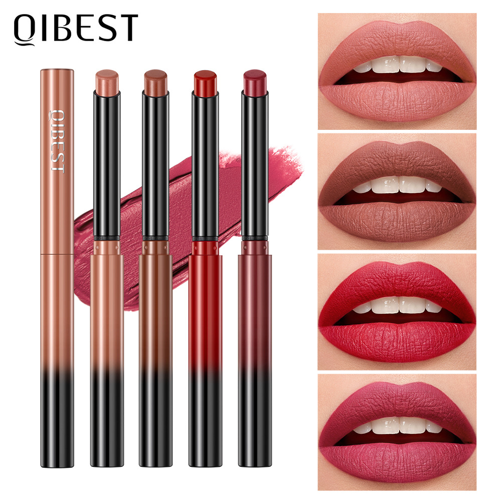 6 Colors Of Long-lasting Velvet Smooth Lipstick - Waterproof, Non-stick Cup,  Nude Color Lip Makeup Gift For Girls And Women - Temu
