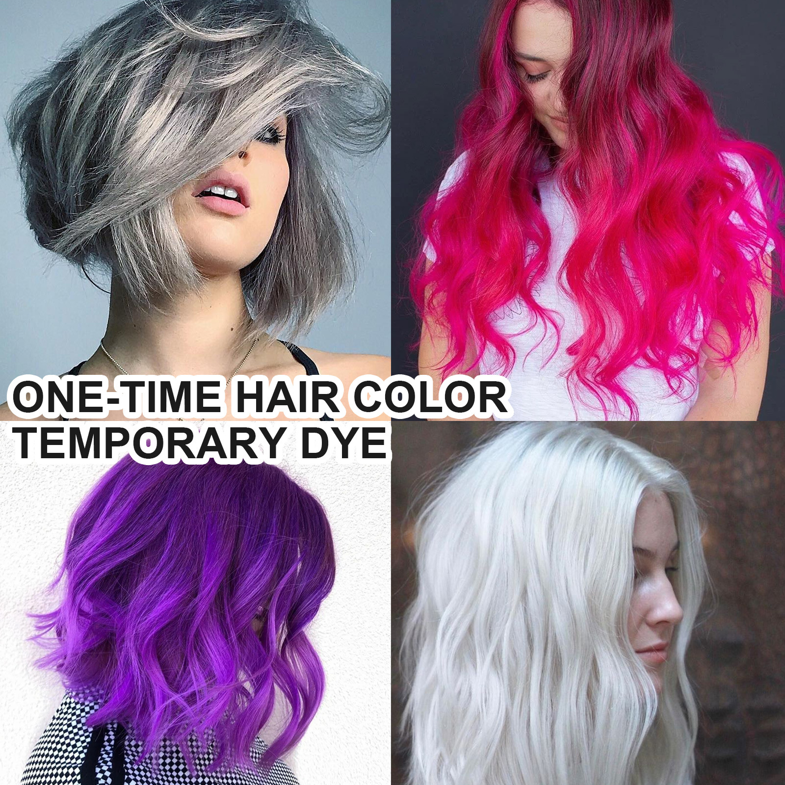 4-Pack Temporary Hair Dye Wax Set for Cosplay Parties