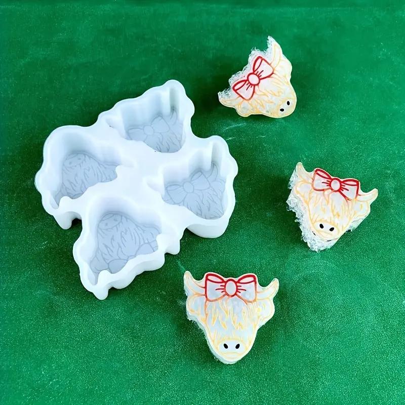 Car Freshie Molds For Aroma Beads Highland Cow Silicone - Temu