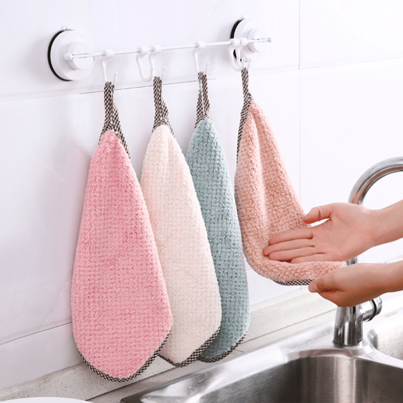 Thickened Dish Cloths, Absorbent Non-lint Dishwashing Towel, Household  Double-sided Two-color Cleaning Rags, Kitchen Supplies, Color Random - Temu  United Arab Emirates