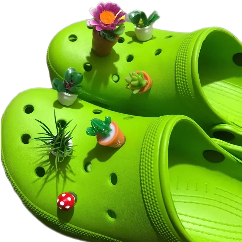 3d Attractive Plant Shoe Charms For Clogs Garden Shoes Decoration, Diy  Accessories For Adults, Party Theme Decoration - Temu