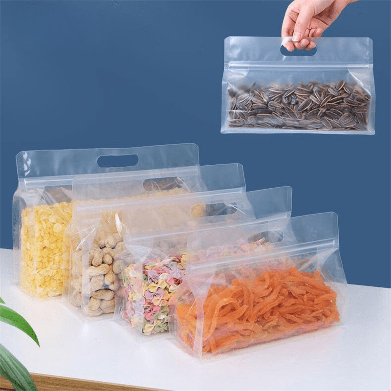 5 pezzi riutilizzabili sacchetti per alimenti a tenuta stagna