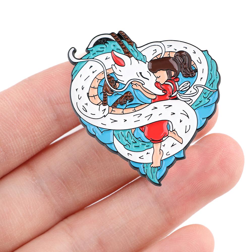 Cool Anime Dragon Enamel Pin For Men Stylish Lapel Badge For - Temu