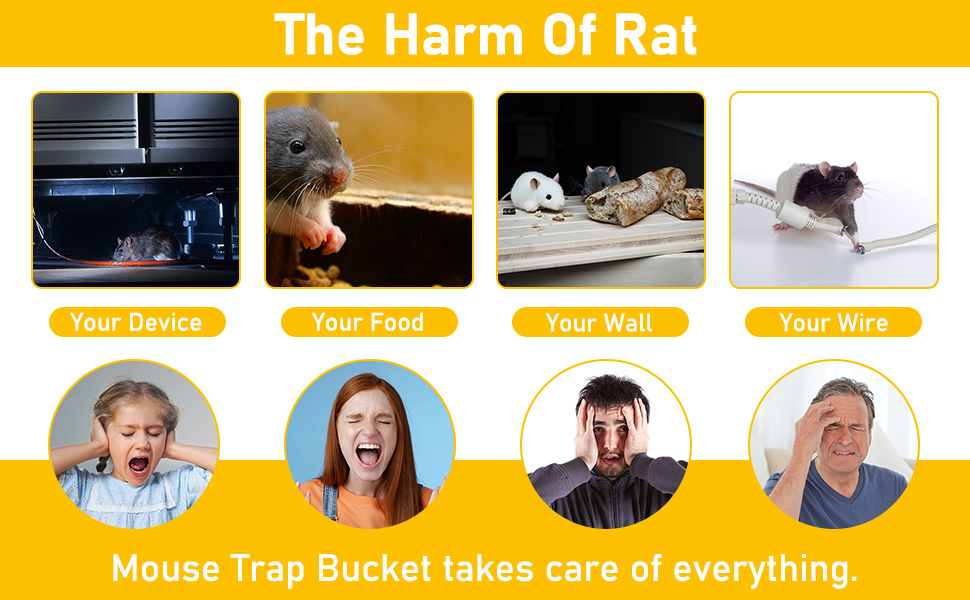 Bucket Lid Mouse Rat Trap Lid For 5 Gallon Bucket Auto - Temu