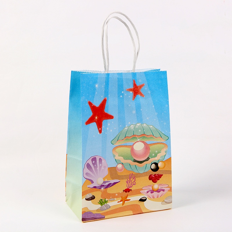 Sea Animals Party Supplies Bags Gift Bags Paper Sea Life - Temu