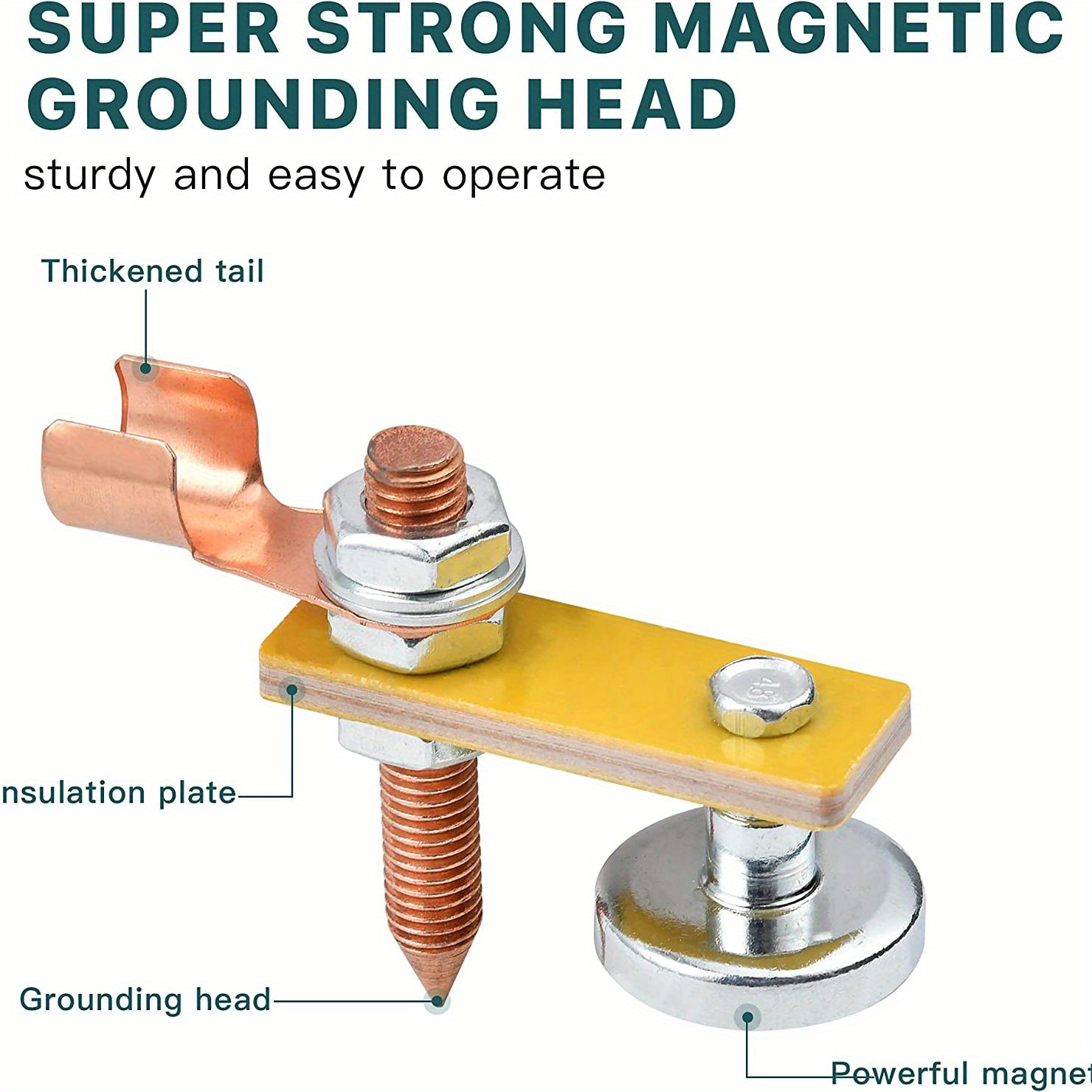Support à pince au sol de soudage magnétique queue – Grandado