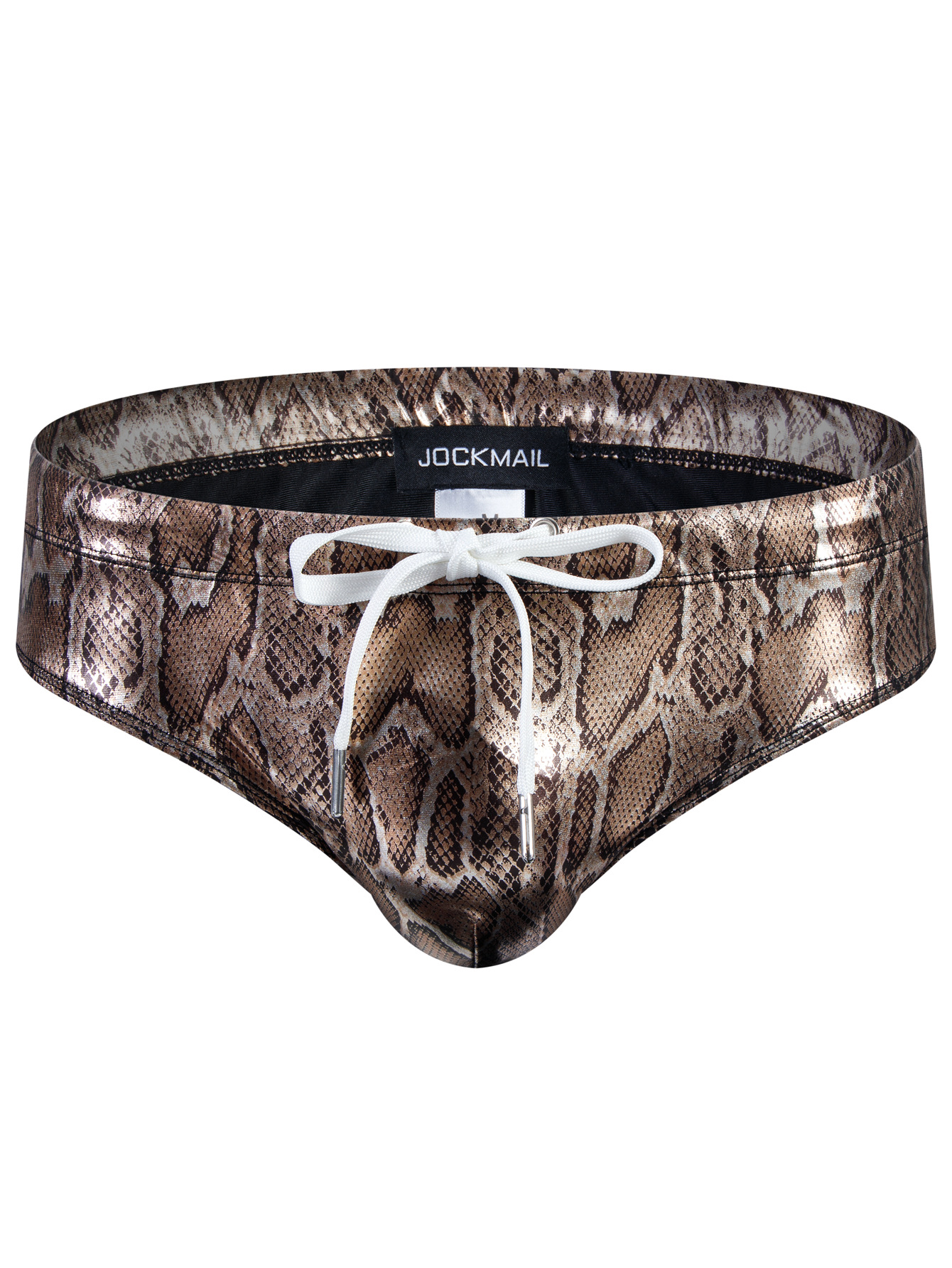 Men's Swim Briefs Snake Skin Shining Pattern Print Hawaii Temu