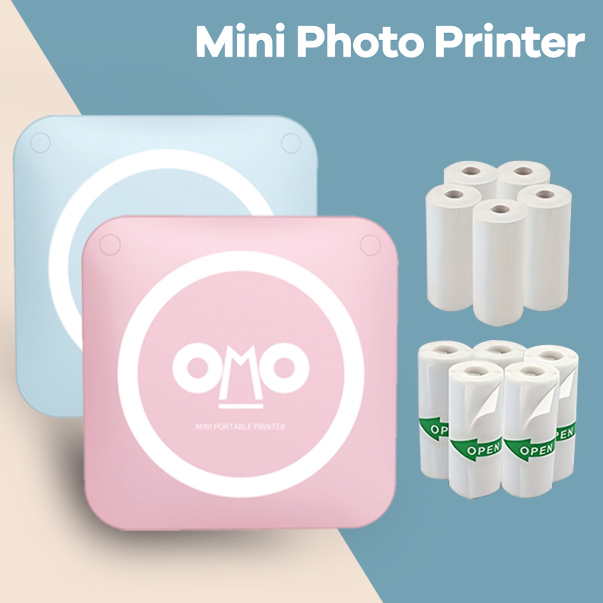 Mini impresora de bolsillo portátil inalámbrica BT foto - Temu