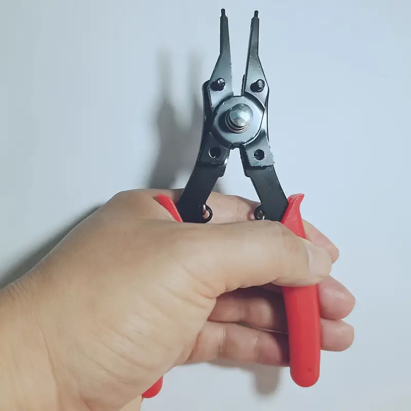 1 Multifunctional Snap Ring Pliers Set With Interchangeable - Temu