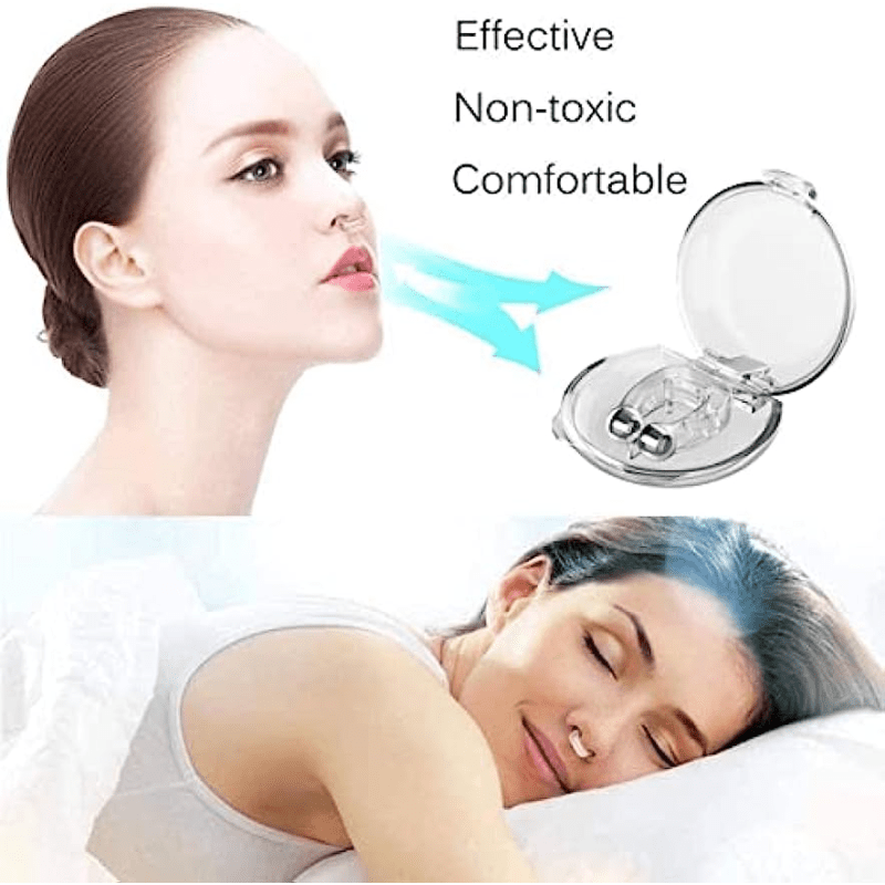 Anti Snoring Nose Clip with Case - Soft Magnetic Anti Snoring Devices for  Men & Women