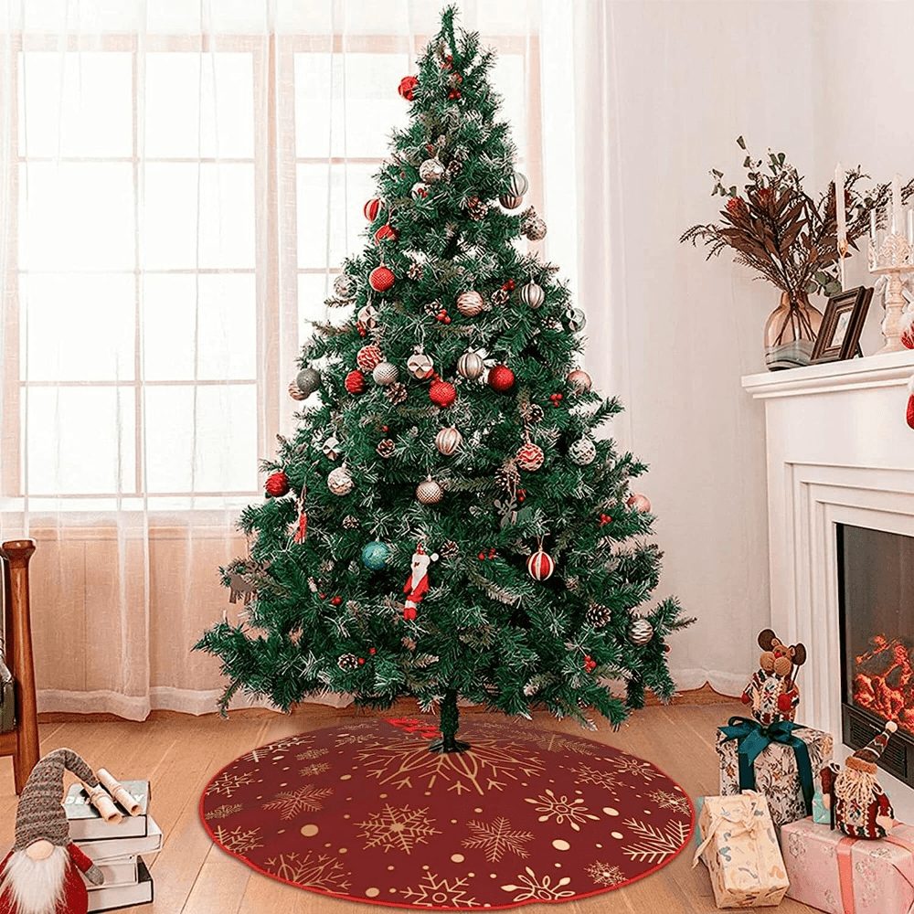 1pc Gonna Per Albero Di Natale Dorato Fiocchi Di Neve Gonne Per Albero Di  Natale, Plaid Grande Tappetino Per Albero Di Natale Con Motivo Innevato Per  Decorazioni Festa 48 Pollici - Temu Switzerland