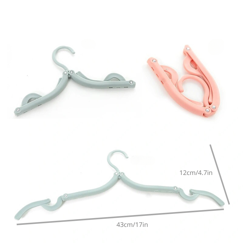 6pcs Foldable Hanger Portable Travel Retractable Outdoor Hanger