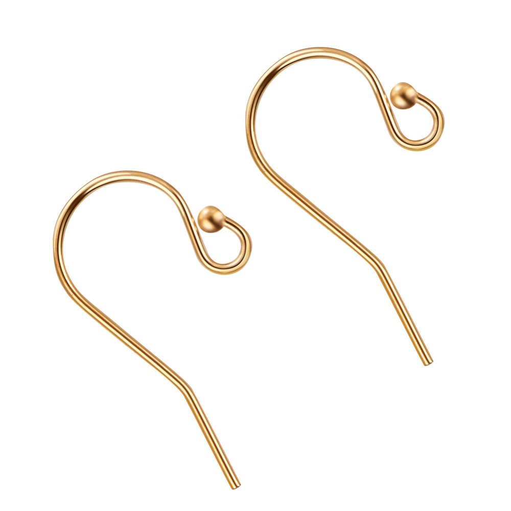 20-100pcs Gold Plated Earring Hooks,brass Earwire,jewellery