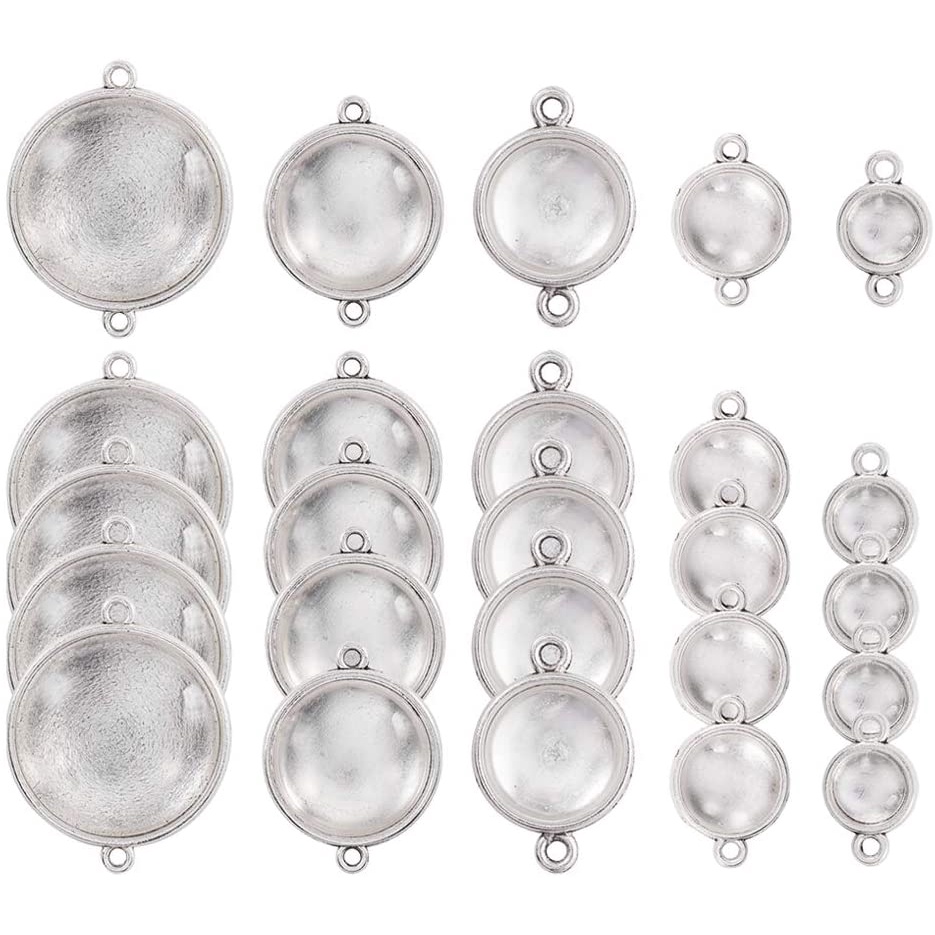 Open Bezels For Resin, 60Pcs Hollow Frame Pendants Resin Craft Bezels Alloy  Jewelry Molds For Resin Casting, Necklaces Earrings Making Small Business