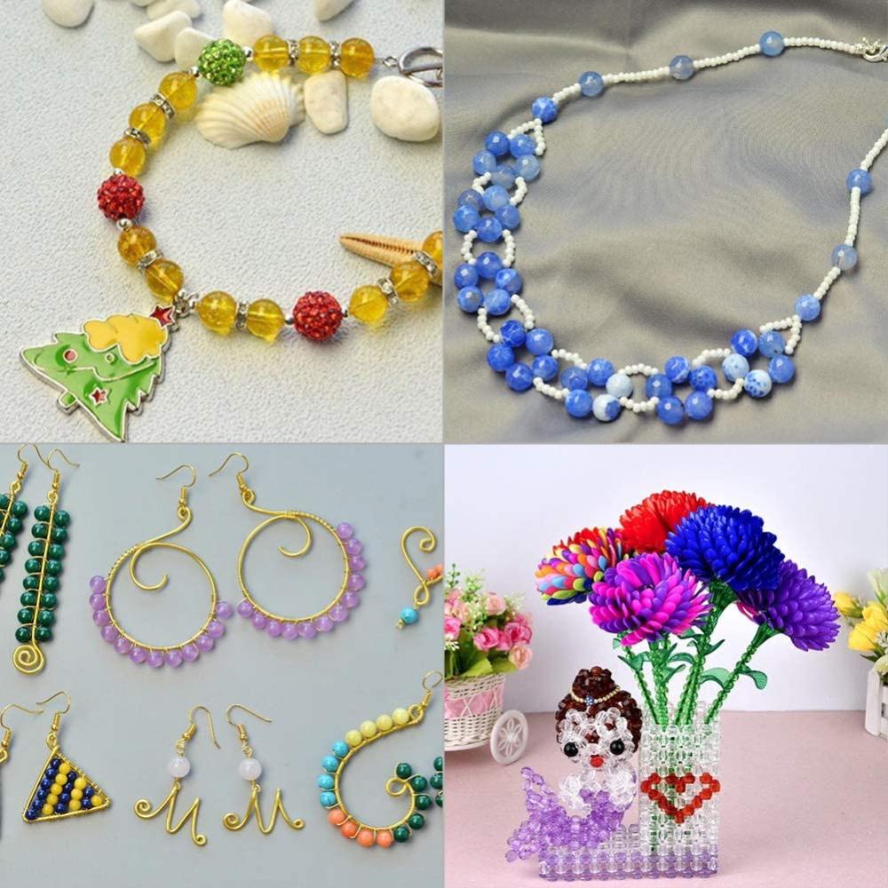 Box Mixed Color Iron Crimp Beads For Jewelry Making Diy - Temu