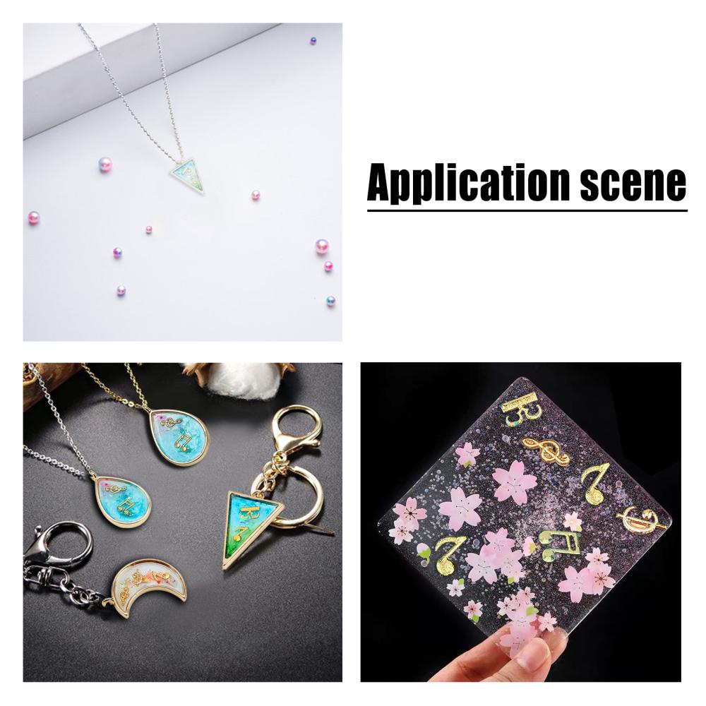 228pcs Cosmos Cat Resin Fillers Leaf Musical Note Alloy Cabochons Resin  Fillers Alloy Epoxy Resin Supplies Filling Accessories Nail Art Decoration  Slime Charm for Resin Making - 3 Colors 