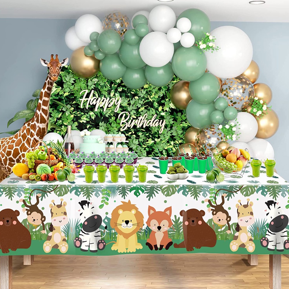 Gatherfun Mantel de papel para colorear infantil con temática de selva  safari, cubierta interactiva de mesa de actividades para fiestas de  cumpleaños
