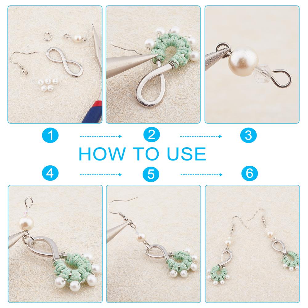 20pcs/pack 10 Designs 2-color Simple Alloy Frame Diy Bracelet, Earring, Necklace  Making Supplies