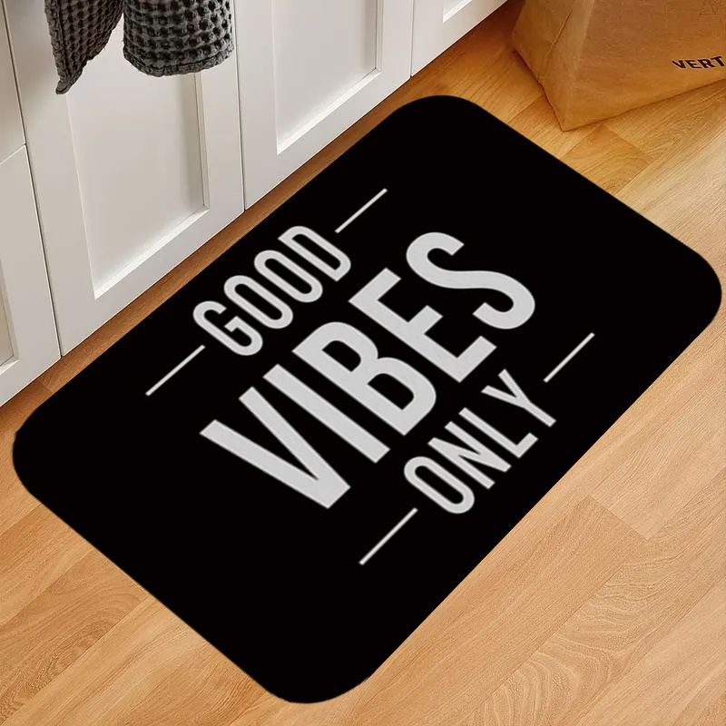 Good Vibes Only Doormat Front Door Rug Indoor Entrance Floor Mat