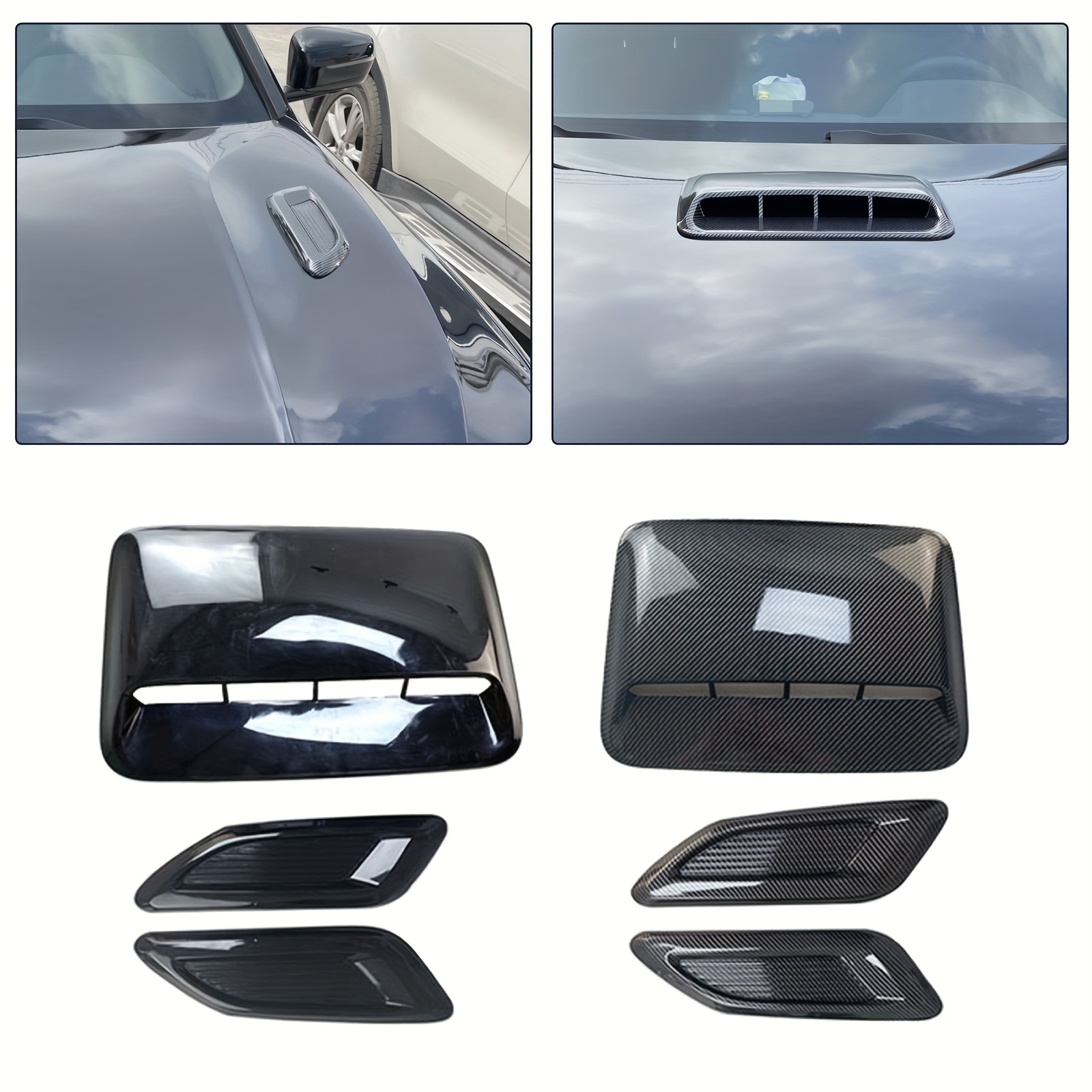 Black Side Air Intake Flow Vent Hood Modified Sticker Car Styling Decorative  Decoration For Exterior Drop Delivery Available From Dhpwbhsh, $17