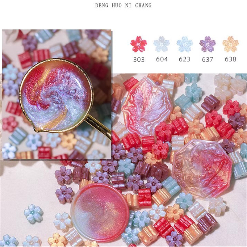 Glitter Sealing Wax Beads 12 Colors