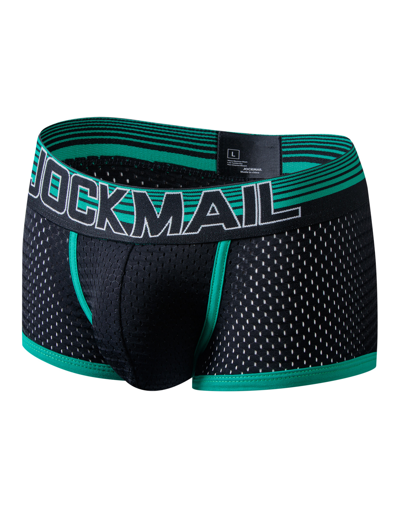 Men's Boxer Brief Mesh Pouch Underwear Low-waist Quick Dry Breathable  Underpants