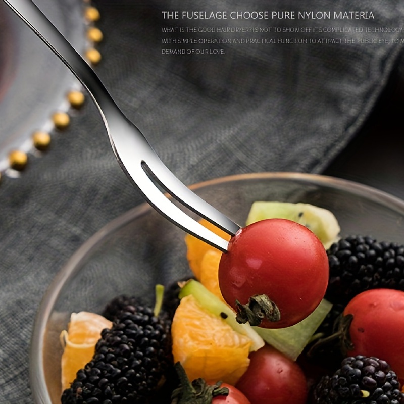 10 Piezas Tenedores Frutas Tenedores Acero Inoxidable - Temu