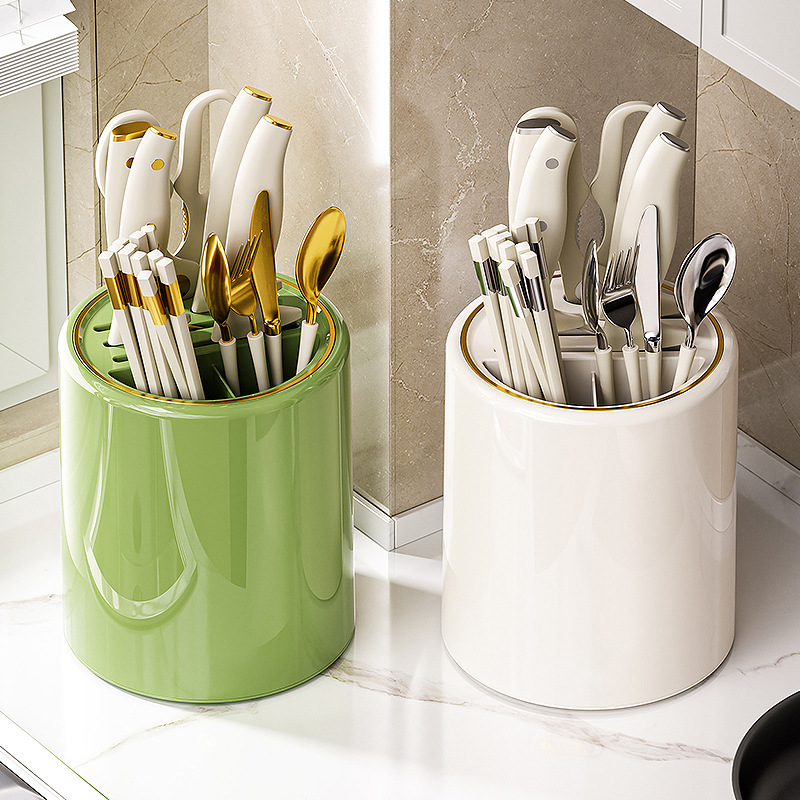 Chopsticks Utensil Holder Cutlery Drainer Sink Caddy Spoon