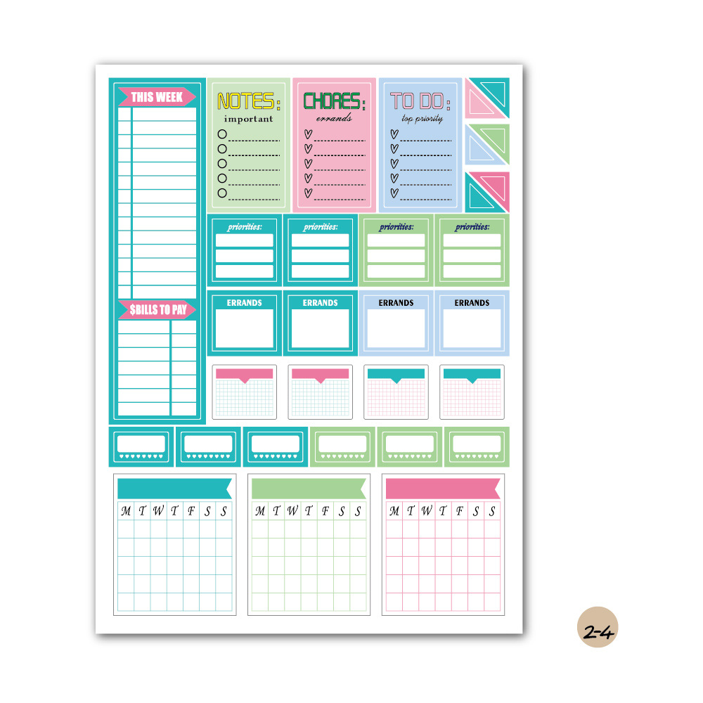 Aesthetic Planner Stickers Fun Planning / 1345 Monthly - Temu