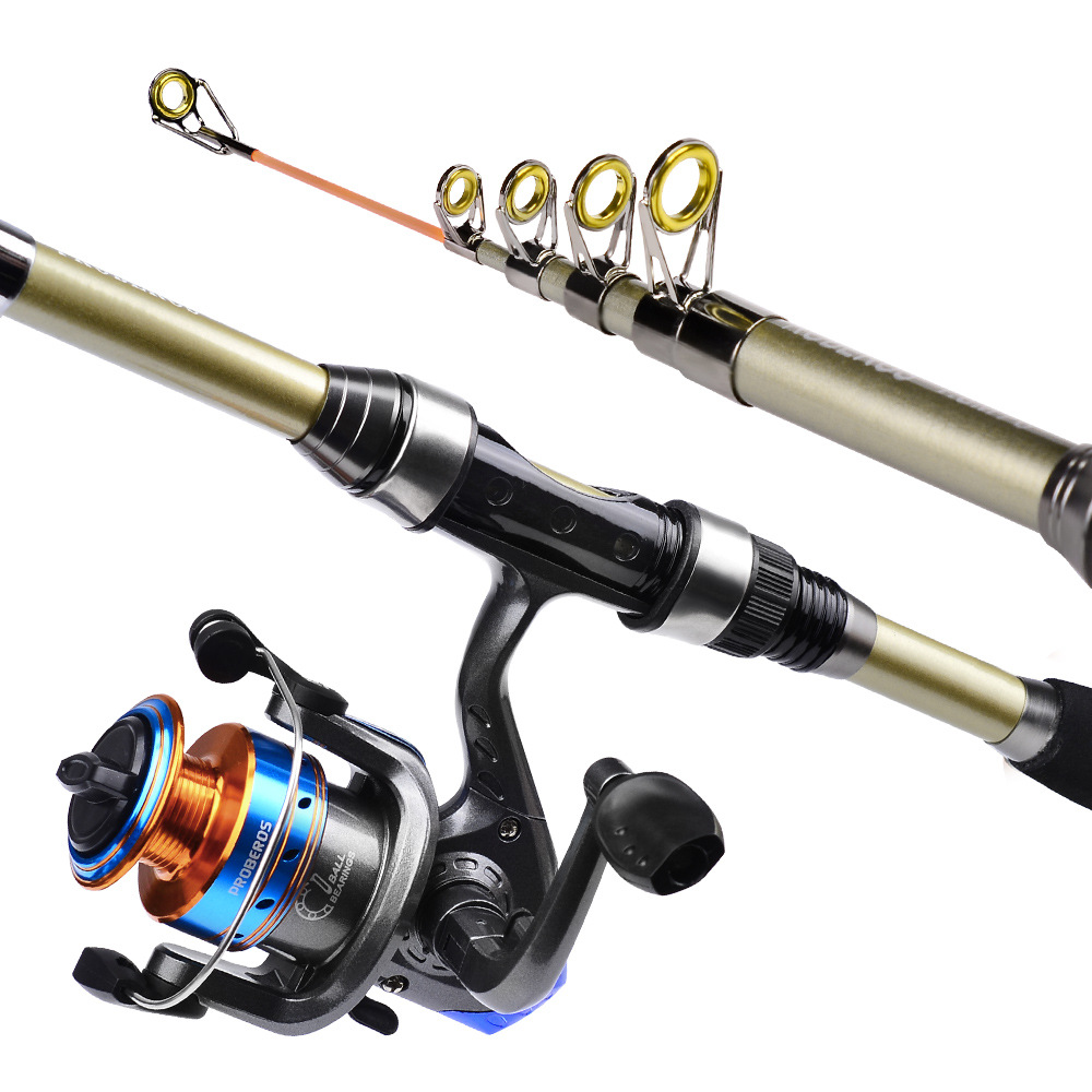 Spincast Fishing Reel 1.7M Fishing Rod Full Kits Feeder Rod Combo Fishing