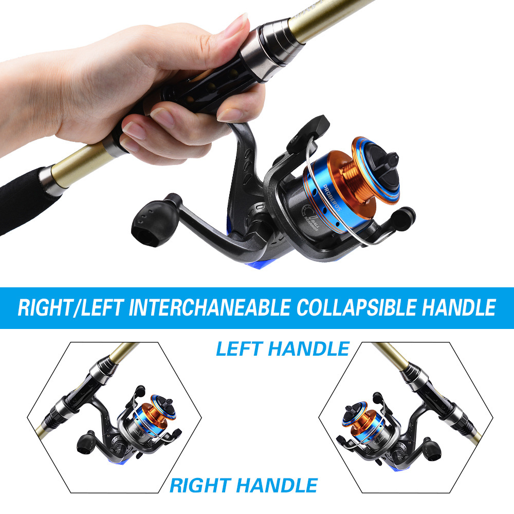 Rod And Reel Combo Telescopic Collapsible Fishing Pole With