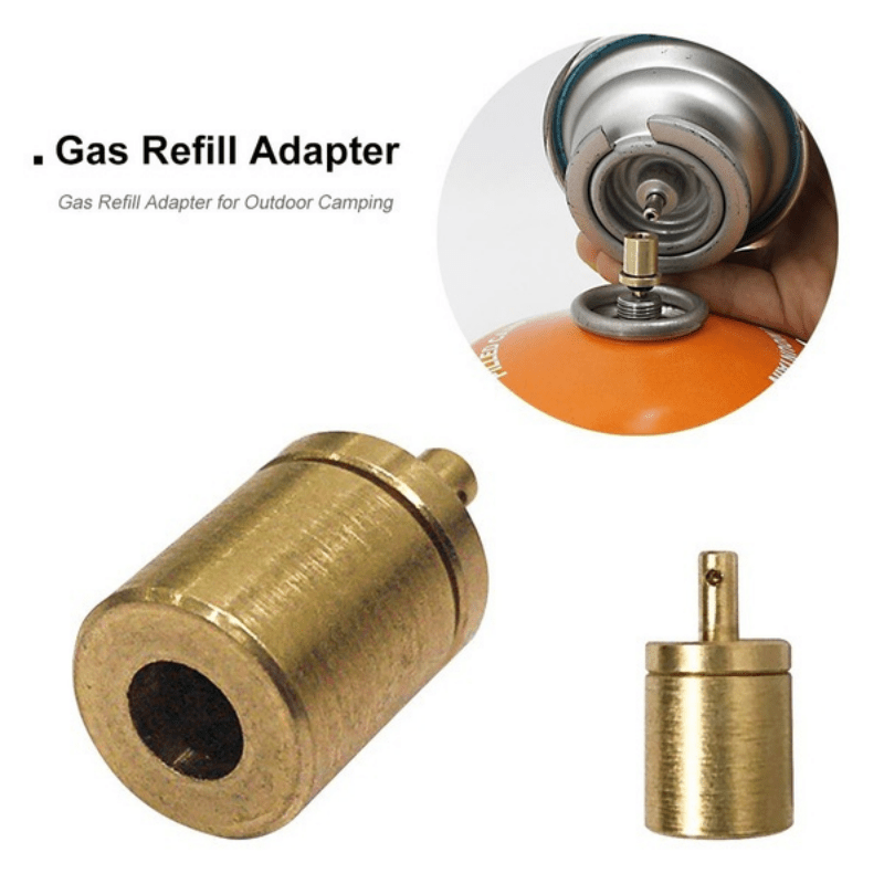 Gas Refill Adapter For Outdoor Camping Hiking, Stove Adaptor Gas Cylinder  Tank Accessories, Inflate Butane Canister