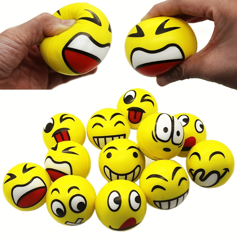 ZHOOSH Emoji Faces Squeeze Ball Anti Stress Hand Wrist Finger