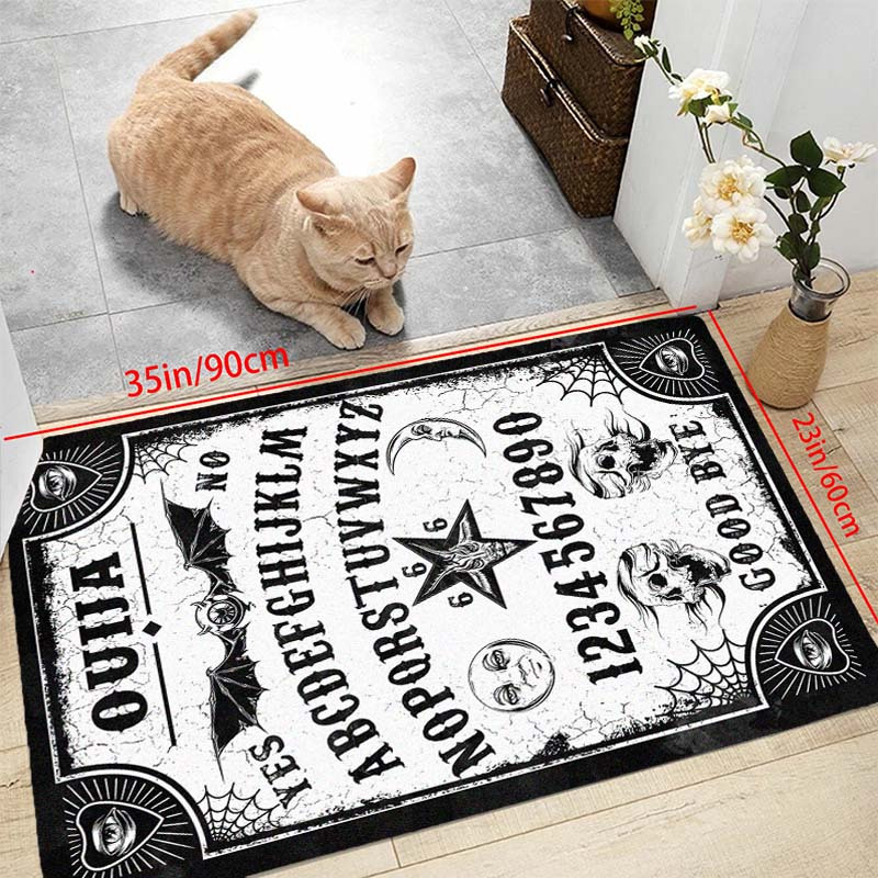 Halloween Gothic Rug Vintage Pattern Soft Washable Area Rug Non Slip Durable